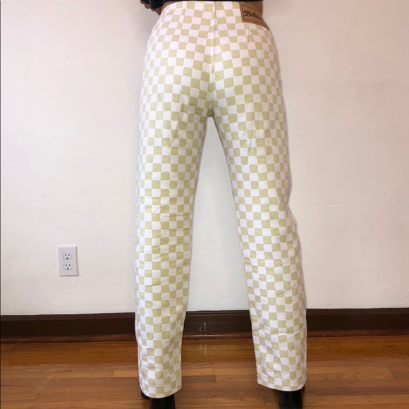 HOLIDAY THE LABEL KOKOMO PANT CHECK CREAM - Picture 5 of 8